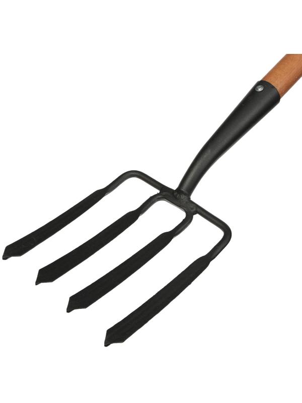 Вилы копальные, 4-рогие, деревянный черенок, «Премиум»