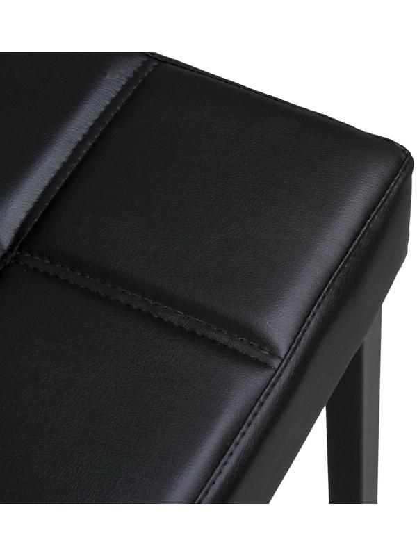 Стул барный ЛОФТ-1 со спинкой, черный/черный