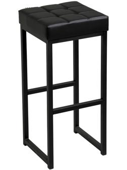 Стул барный ЛОФТ-2 без спинки, черный/черный