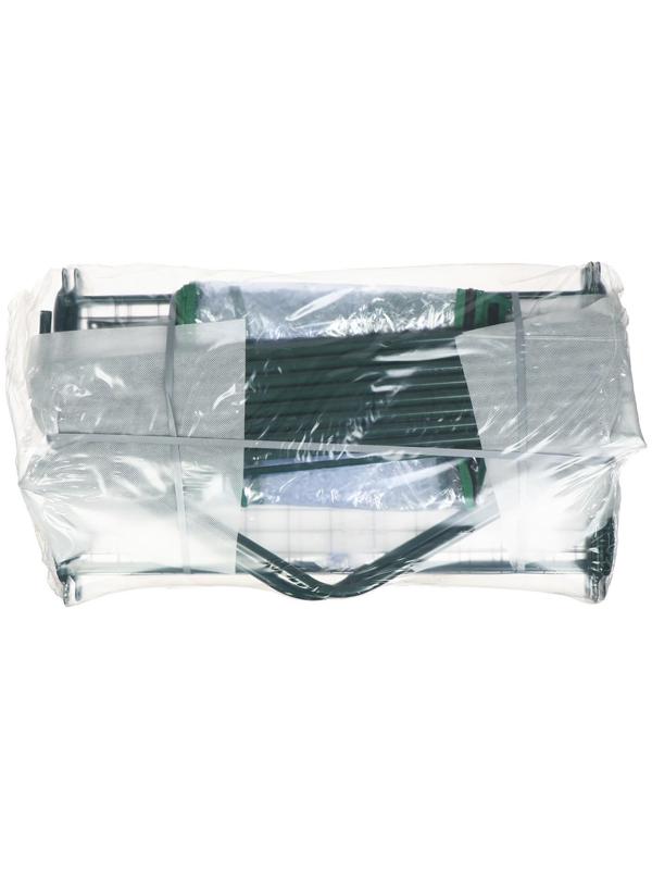 Парник-стеллаж, 4 полки, 160 × 65 × 40 см, металлический каркас d = 16 мм, чехол плёнка 100 мкм