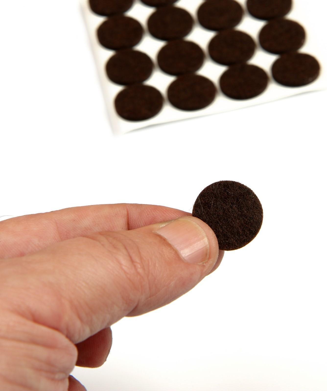 Накладка мебельная ТУНДРА, d=19 мм, круглая, коричневая, 32 шт.