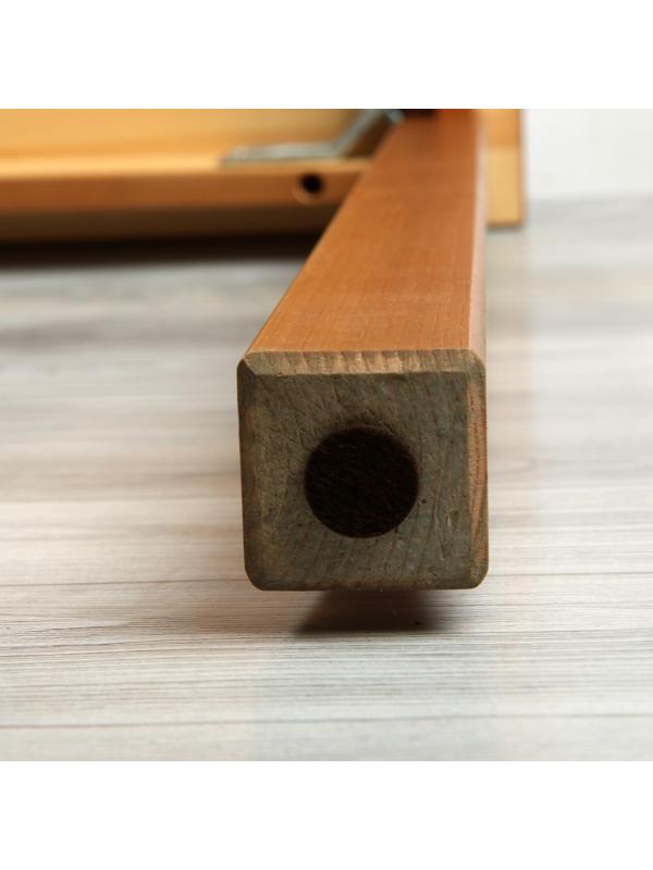 Накладка мебельная ТУНДРА, d=19 мм, круглая, коричневая, 32 шт.