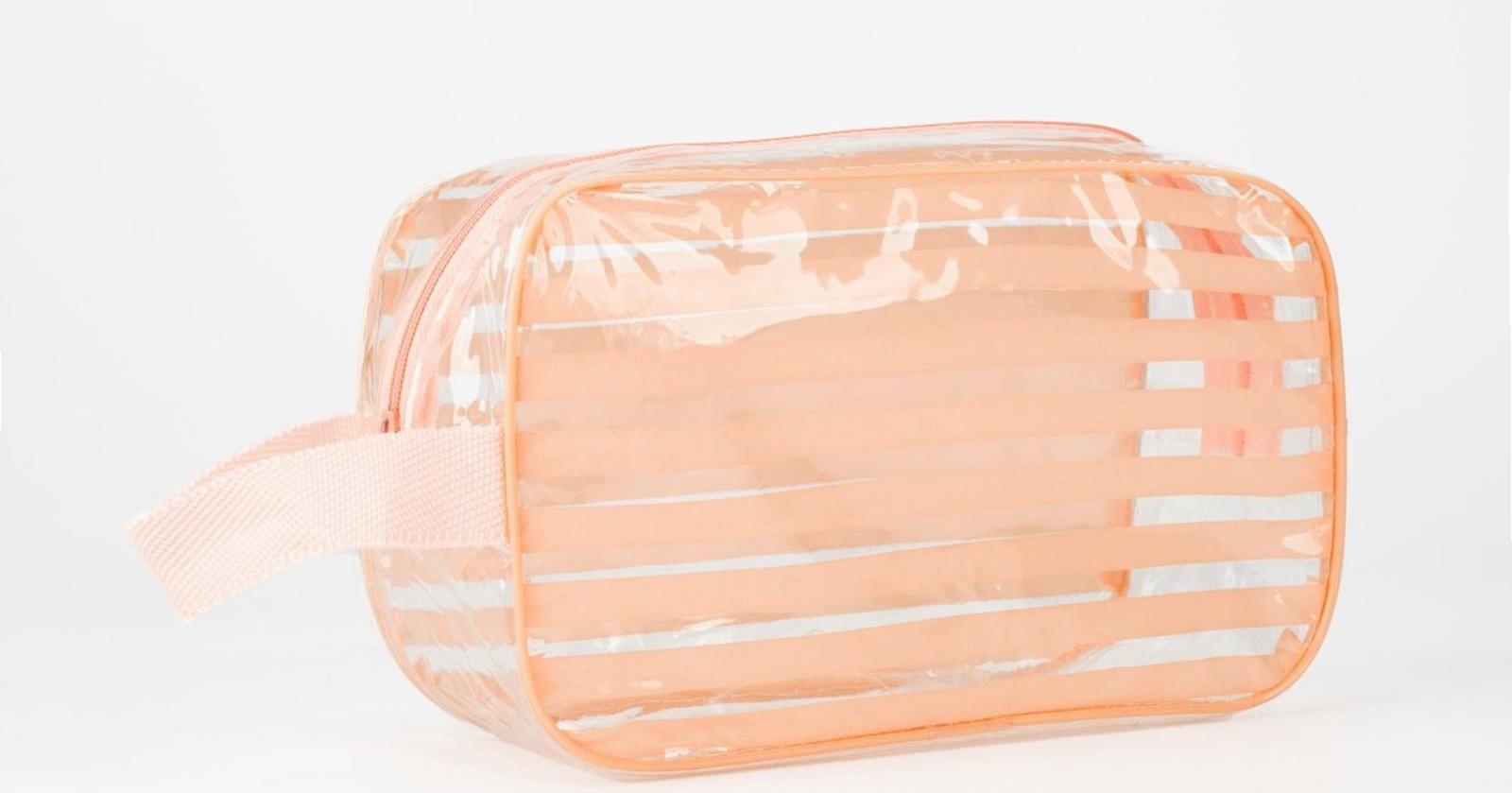 Косметичка на молнии, цвет розовый