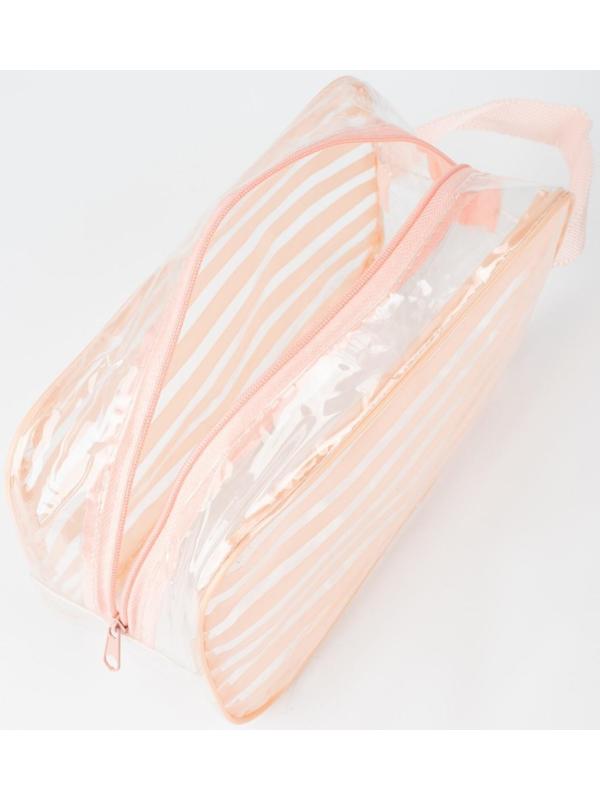 Косметичка на молнии, цвет розовый