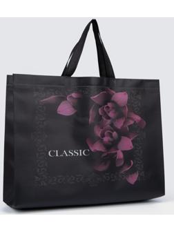 Сумка без молнии, цвет чёрный