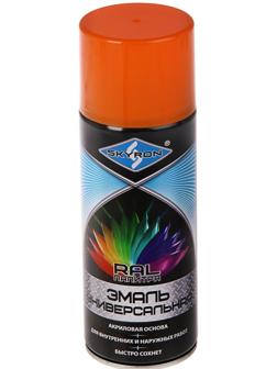 Эмаль универсальная акриловая SKYRON, оранжевая (RAL 2004), 520 мл.