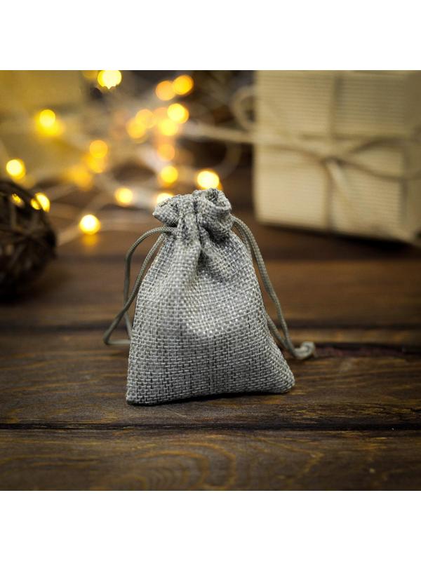 Мешочек подарочный из холщи, бежевый, 7 х 9 см