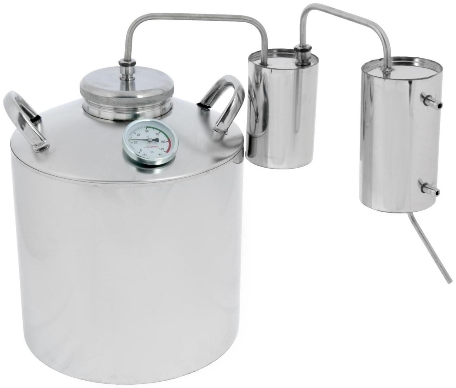 Дистиллятор, 16 л, горло 8 см, термометр