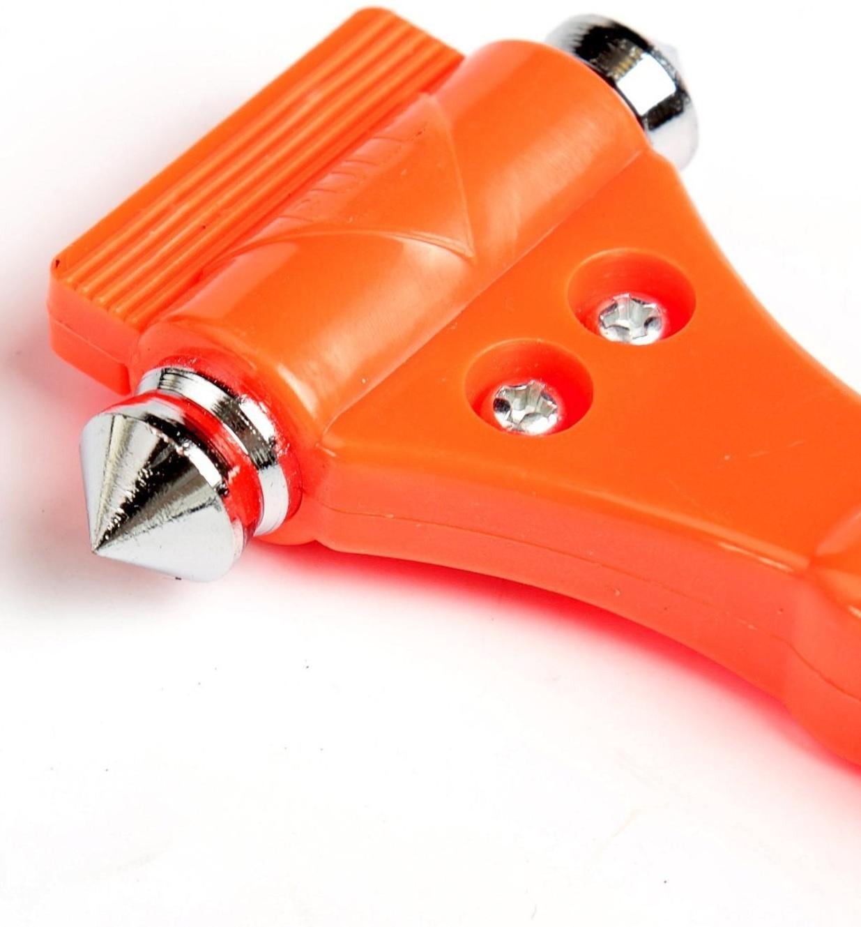 Аварийный молоток с ножом для ремня на подставке, 6.5×17.5 см