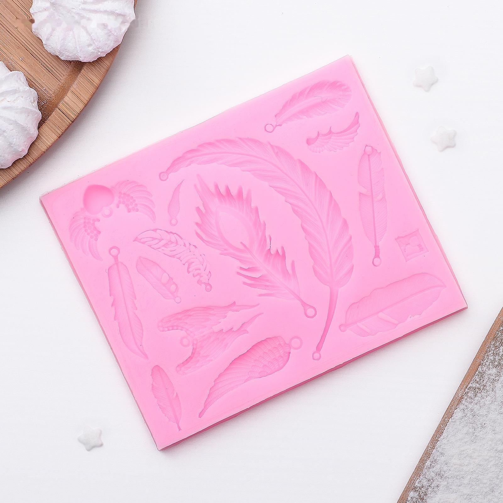 Молд «Перья», 12×10 см, цвет МИКС