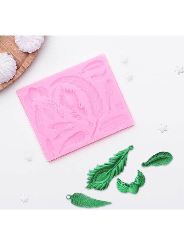 Молд «Перья», 12×10 см, цвет МИКС