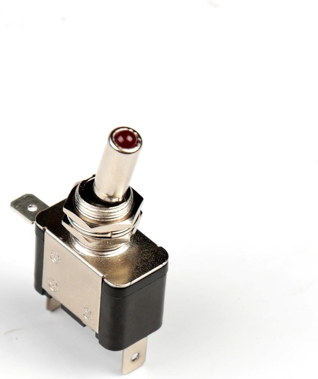 Тумблер, без крышки с LED-подсветкой, МИКС