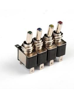 Тумблер, без крышки с LED-подсветкой, МИКС