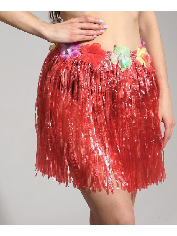 Гавайская юбка, цветная 40 см  МИКС