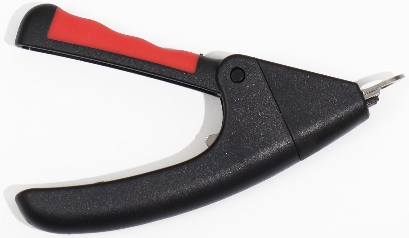 Когтерез-гильотина с нескользящей ручкой, 13,5 х 8 х 2 см, эконом, микс цветов