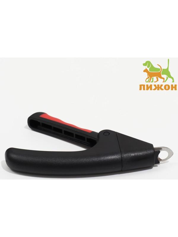 Когтерез-гильотина с нескользящей ручкой, 13,5 х 8 х 2 см, эконом, микс цветов