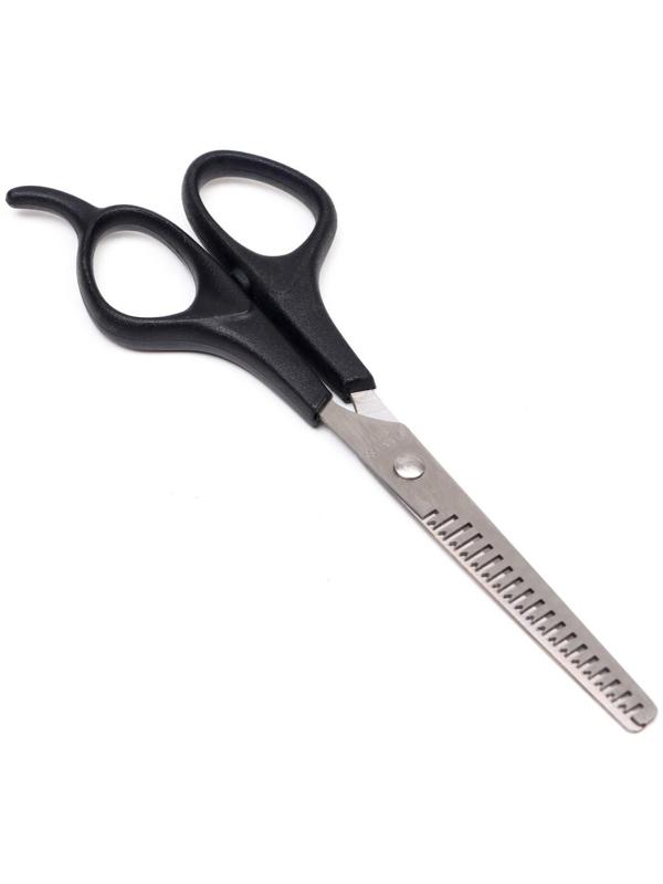 Ножницы филировочные для стрижки собак и кошек, пластиковые ручки, микс цветов