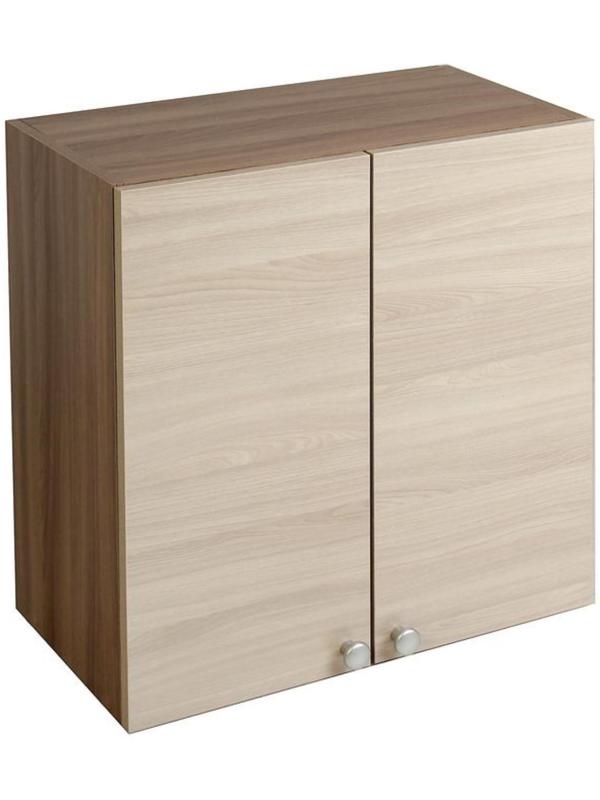 Шкаф навесной, 800 × 290 × 626, Ясень шимо темный/Ясень шимо светлый