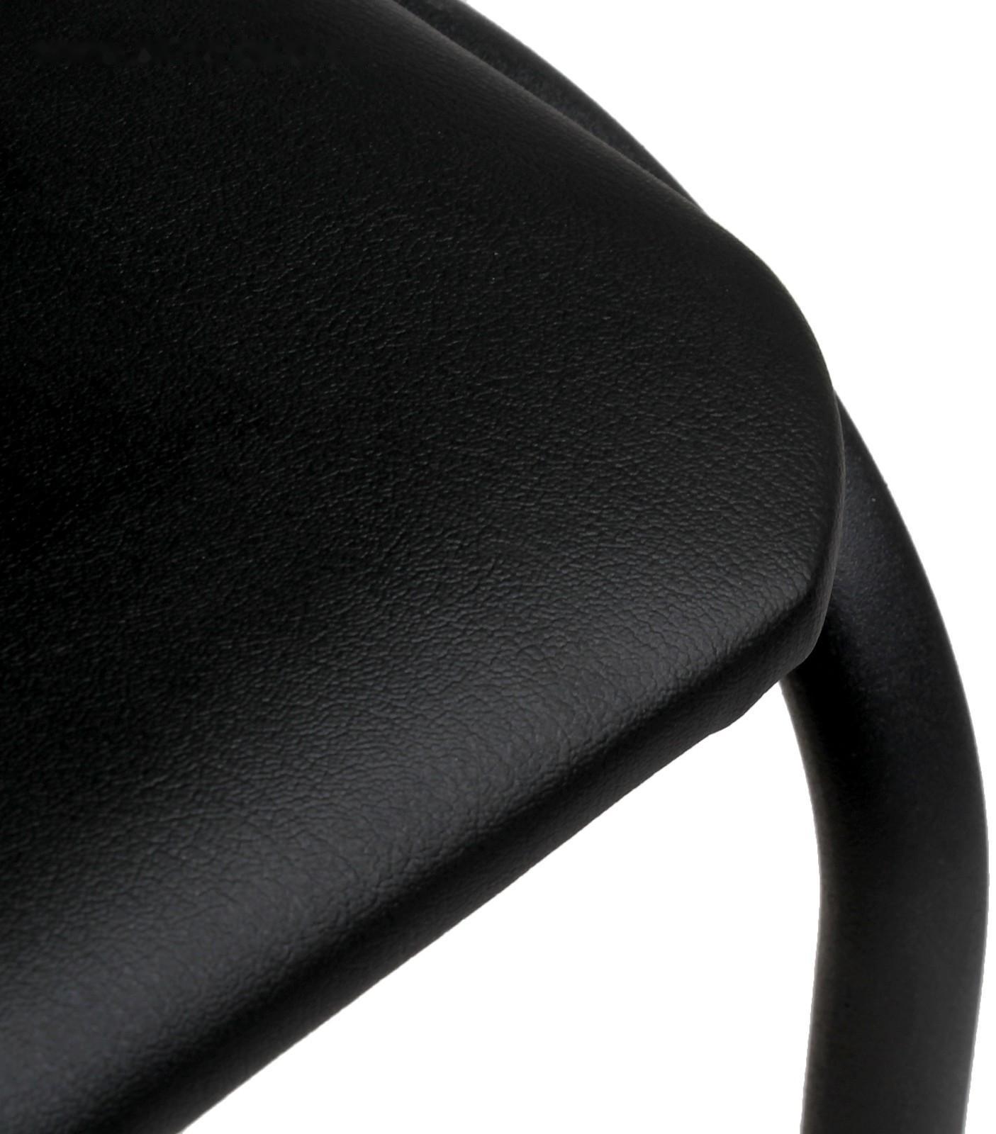 Стул Аскона, искусственная кожа, чёрный, каркас черный