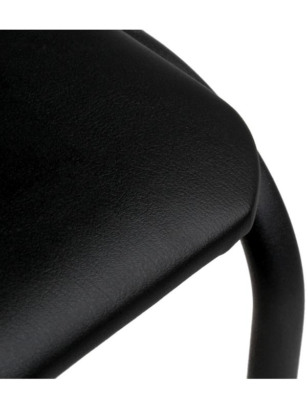 Стул Аскона, искусственная кожа, чёрный, каркас черный