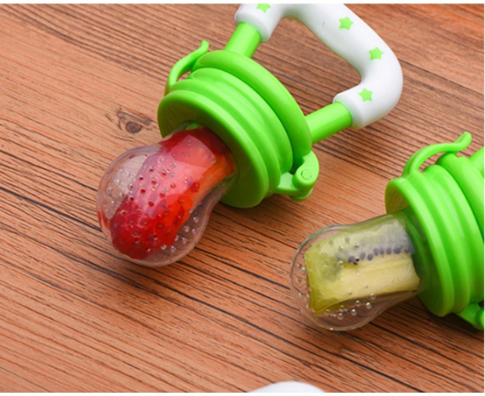 Ниблер для прикорма, с силиконовой сеточкой, цвет зеленый