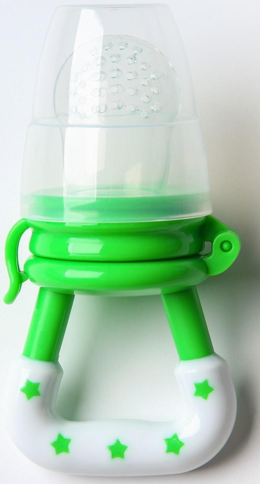 Ниблер для прикорма, с силиконовой сеточкой, цвет зеленый