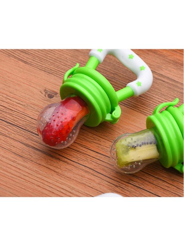 Ниблер для прикорма, с силиконовой сеточкой, цвет зеленый