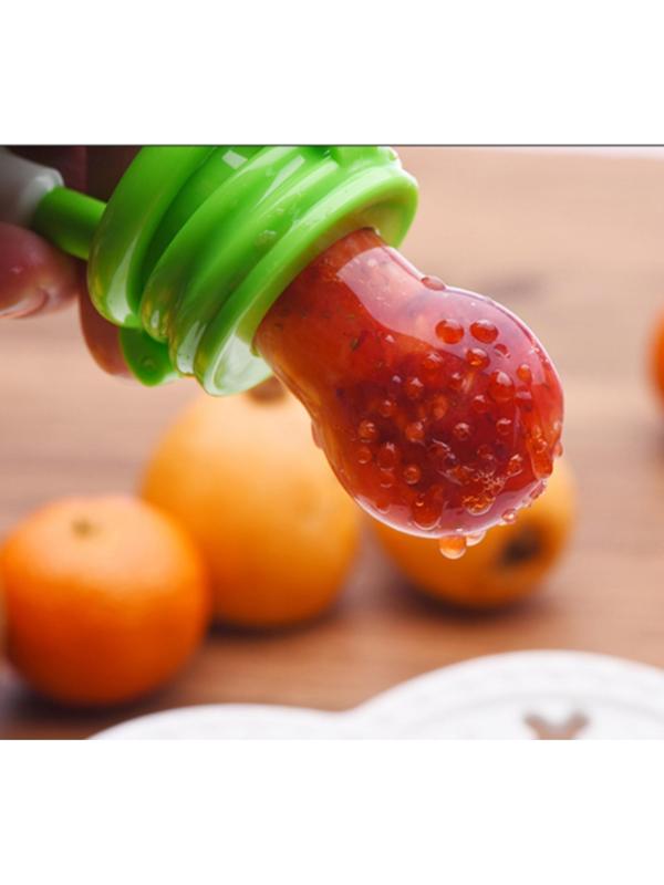 Ниблер для прикорма, с силиконовой сеточкой, цвет зеленый