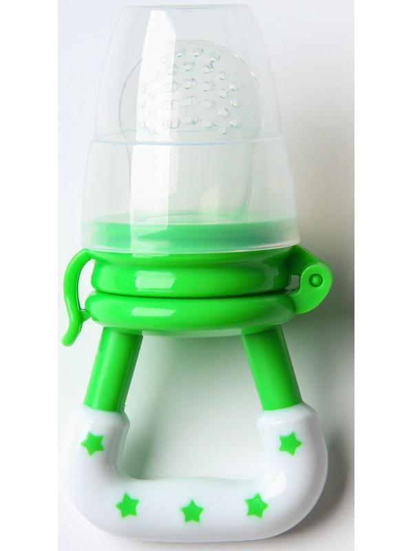 Ниблер для прикорма, с силиконовой сеточкой, цвет зеленый