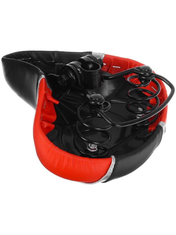 Седло Graffiti комфорт, цвет чёрный/красный