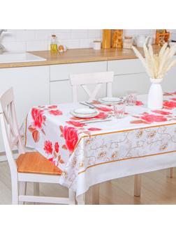 Клеёнка столовая на нетканой основе, ширина 137 см, толщина 0,08 мм, рулон 20 м