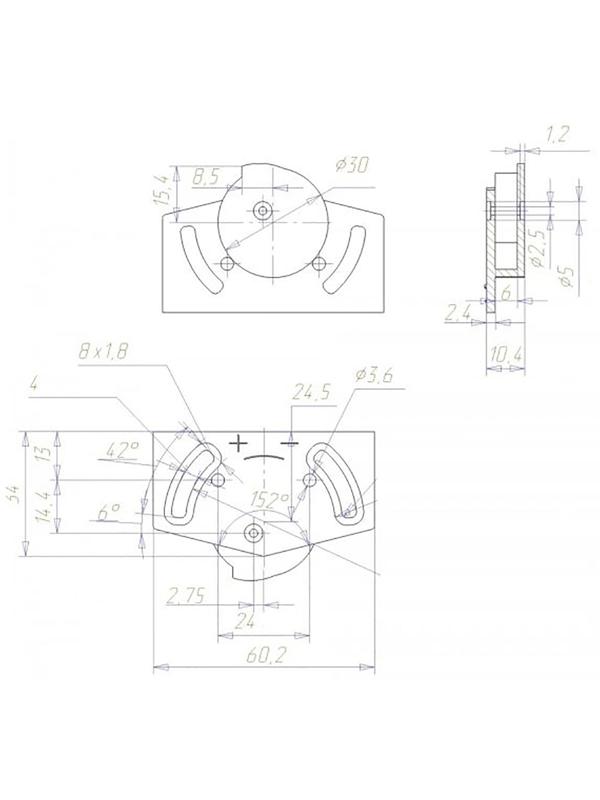 Комплект для шкафа купе, коричневый
