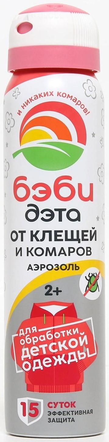 Аэрозоль от клещей и комаров Бэби Дэта, детский, 100 мл