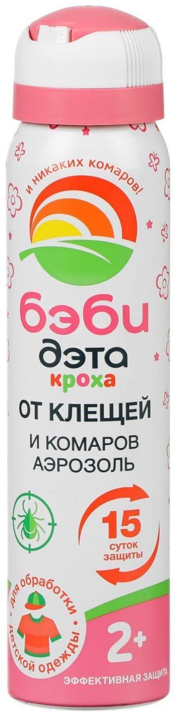 Аэрозоль от клещей и комаров Бэби Дэта, детский, 100 мл