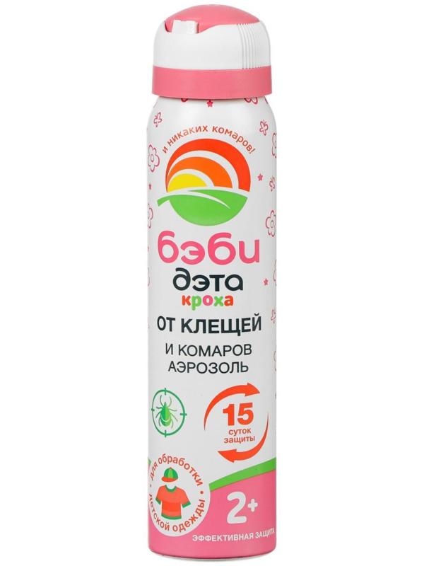 Аэрозоль от клещей и комаров Бэби Дэта, детский, 100 мл