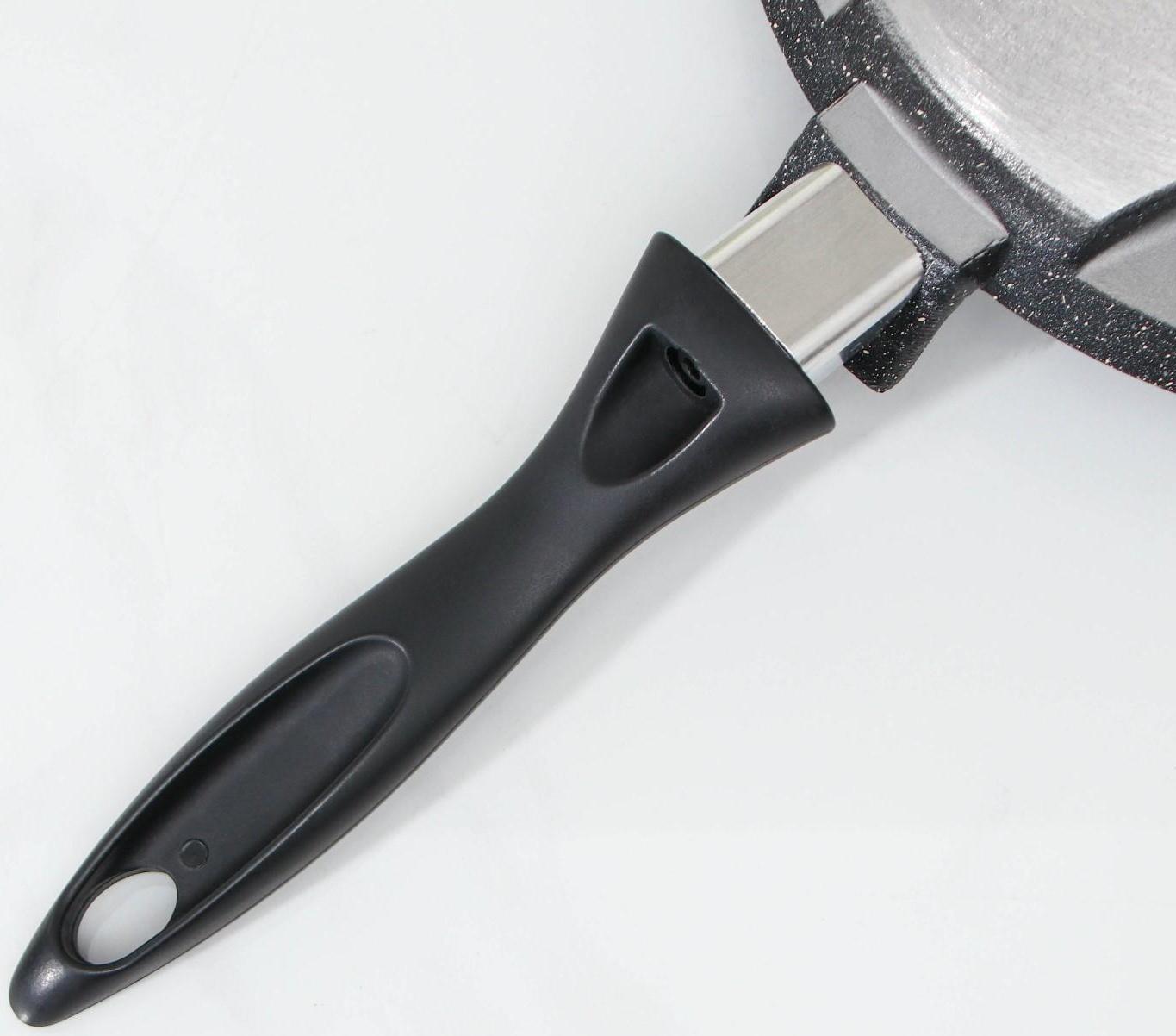 Сковорода «Оладница», d=23 см, пластиковая ручка, антипригарное покрытие, цвет чёрный