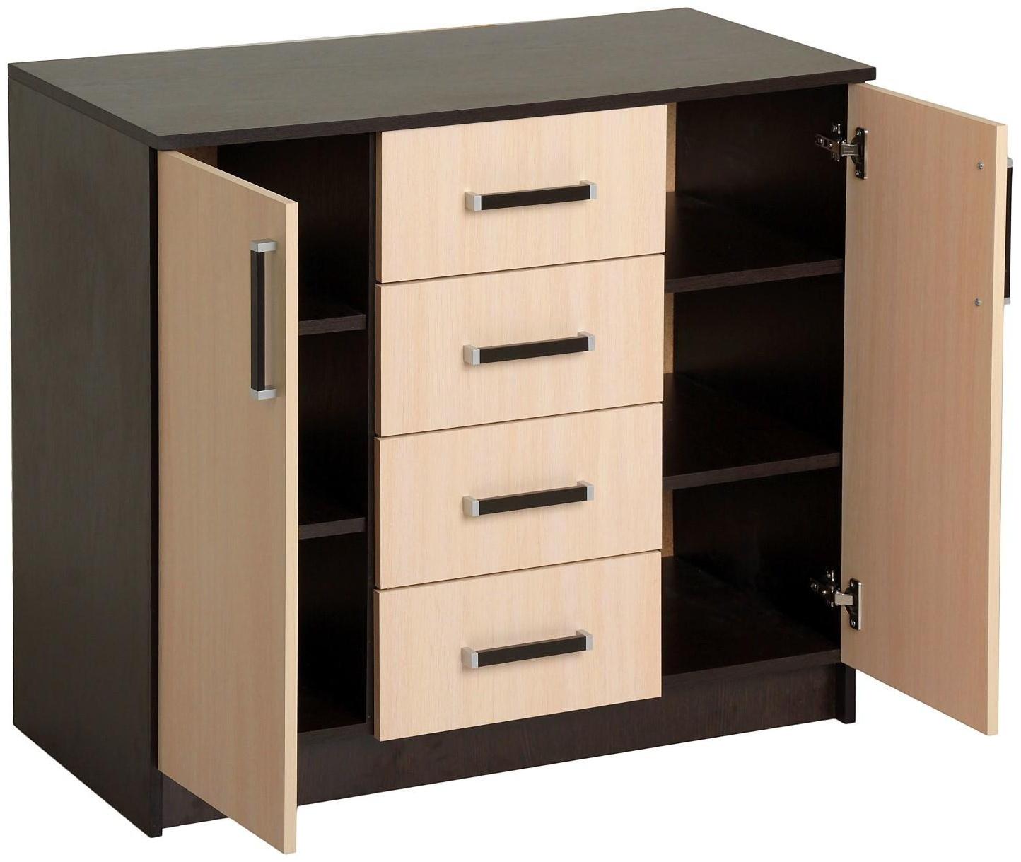 Комод Аура, 820х1000х440, Венге/Дуб молочный