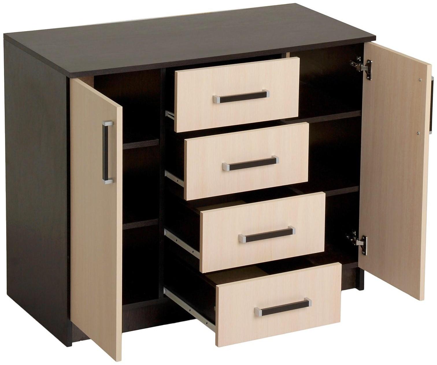 Комод Аура, 820х1000х440, Венге/Дуб молочный