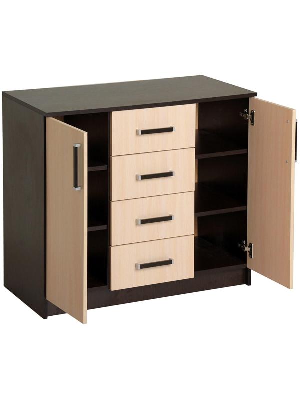 Комод Аура, 820х1000х440, Венге/Дуб молочный