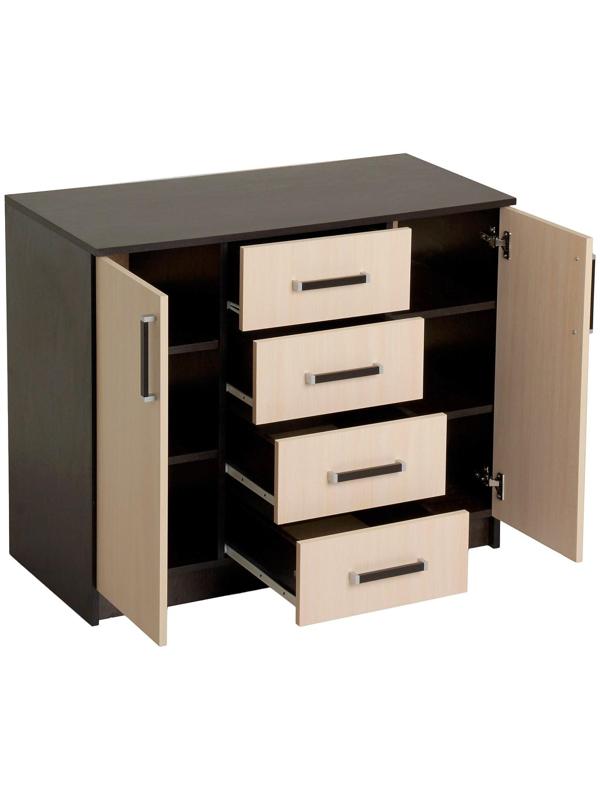 Комод Аура, 820х1000х440, Венге/Дуб молочный