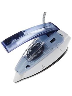 Утюг Rowenta DA1510, 1000 Вт, нержавеющая сталь, 45 г/мин, 70 мл, дорожный, бело-синий