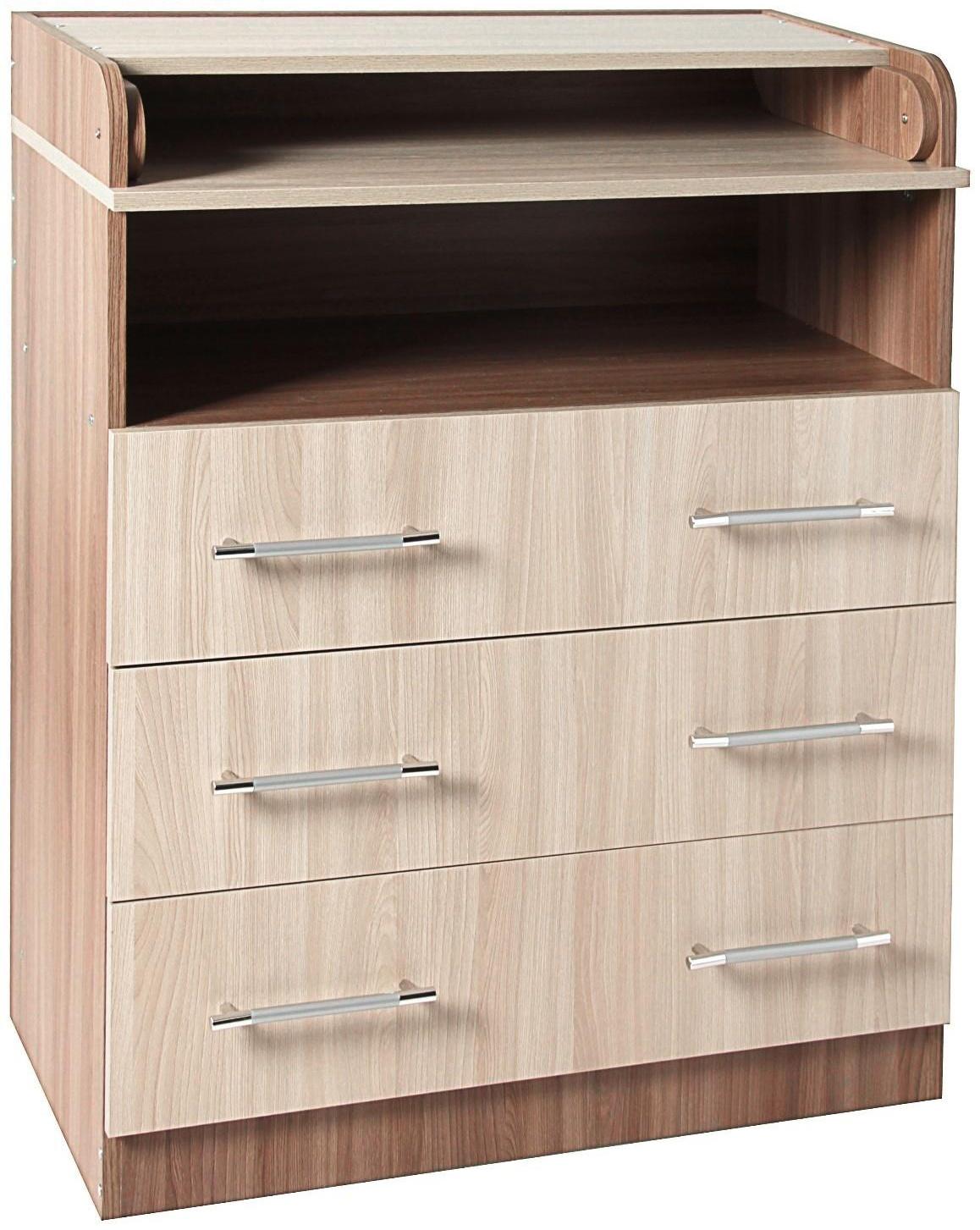 Комод «Гермес», 1 000 × 800 × 440 (730) мм, ясень шимо тёмный/светлый