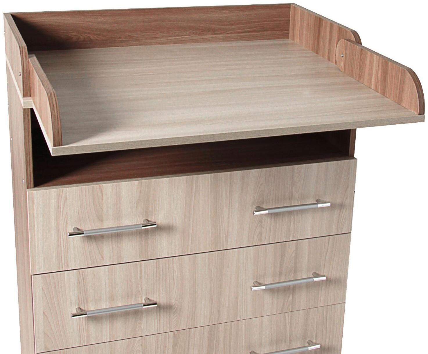 Комод «Гермес», 1 000 × 800 × 440 (730) мм, ясень шимо тёмный/светлый