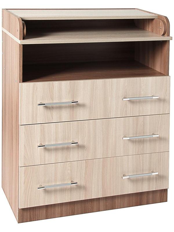 Комод «Гермес», 1 000 × 800 × 440 (730) мм, ясень шимо тёмный/светлый