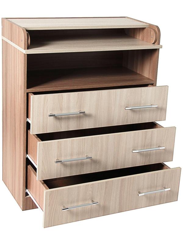 Комод «Гермес», 1 000 × 800 × 440 (730) мм, ясень шимо тёмный/светлый