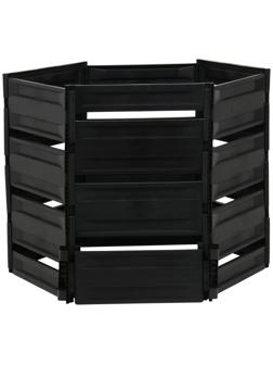 Компостер пластиковый, 800 л, 125 × 105 × 84 см, чёрный