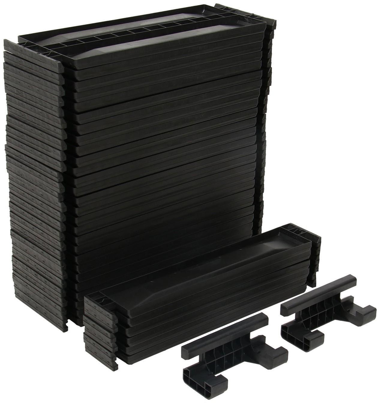 Компостер пластиковый, 1 200 л, 125 × 105 × 140 см, чёрный