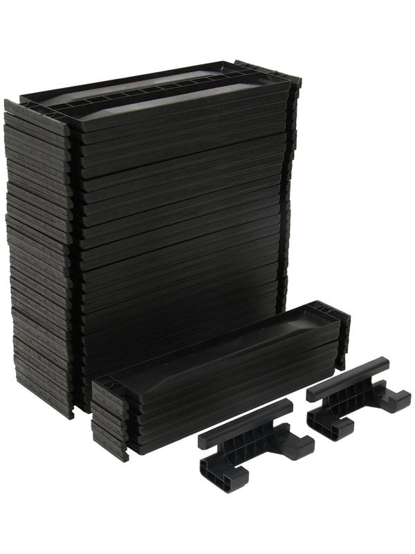 Компостер пластиковый, 1 200 л, 125 × 105 × 140 см, чёрный