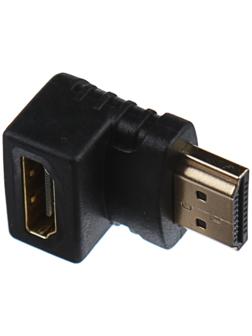 Переходник LuazON, HDMI (M) - HDMI (F), угловой