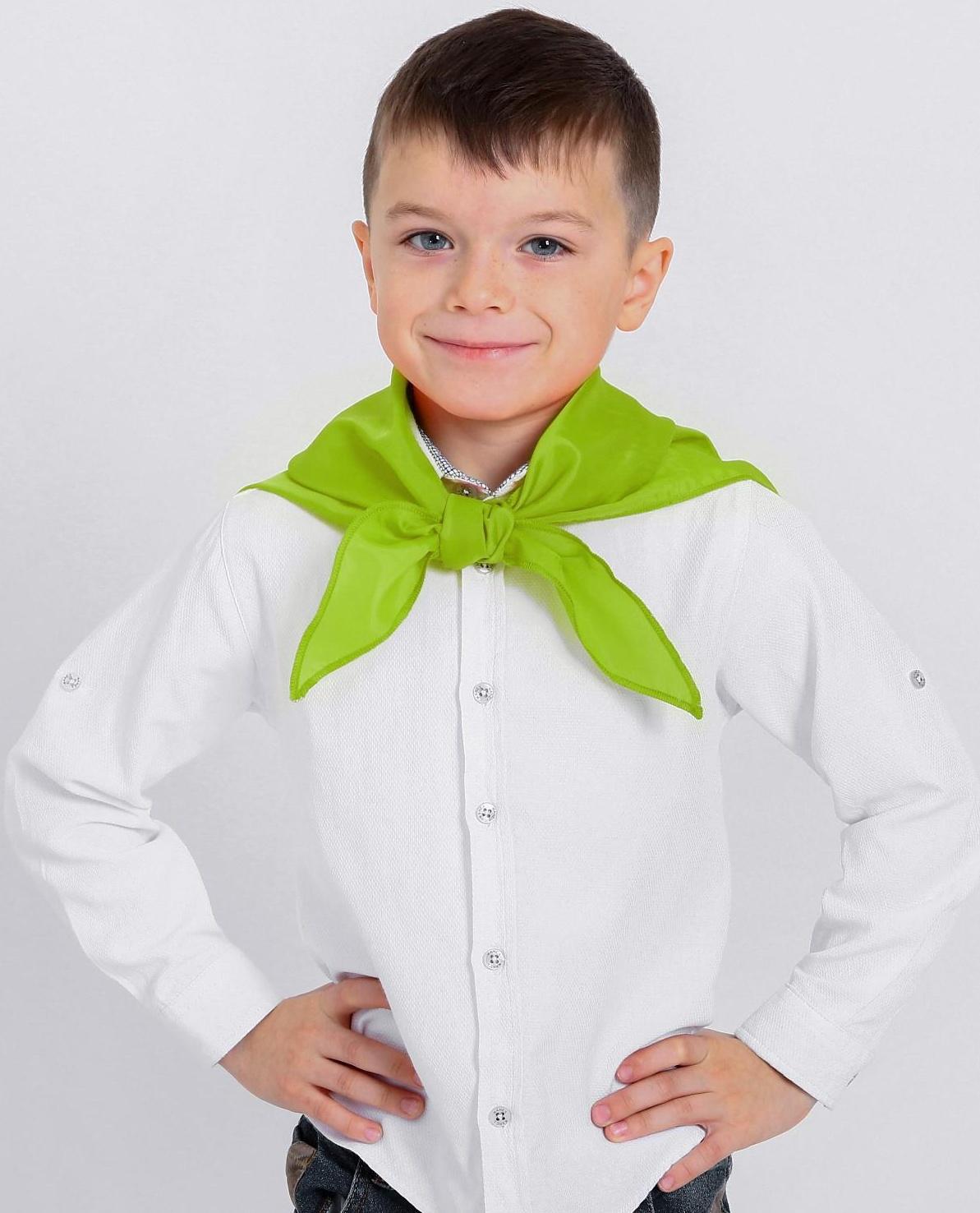 Галстук пионерский, цвет зелёный